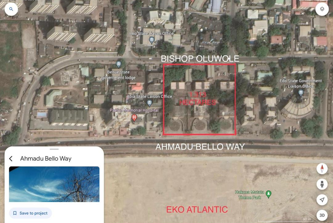 1.3 Hectares Prime Land for Sale in Victoria Island – Perfect for Mixed-Use Development!